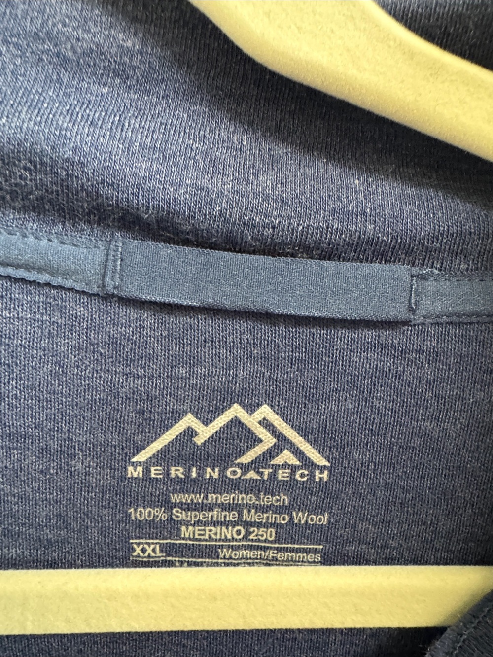 Merino tech half zip women’s 100% merino wool - Picture 2 of 3